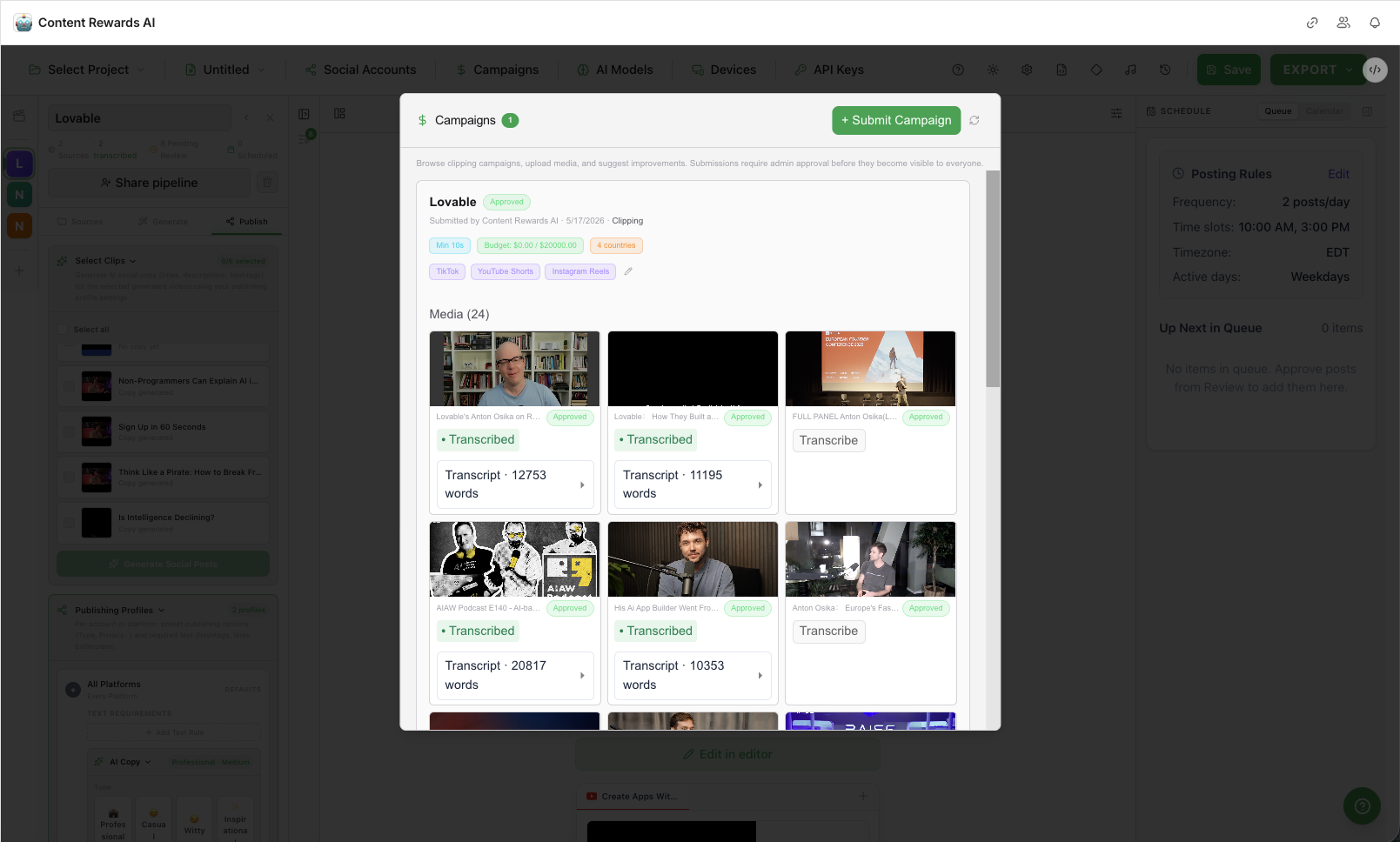 App Interface